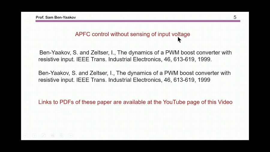 PSPICE simulation of APFC inductor current and core losses (CCM)