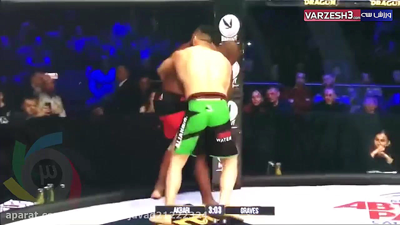 مبارزه امیر علی اکبری در برابر...