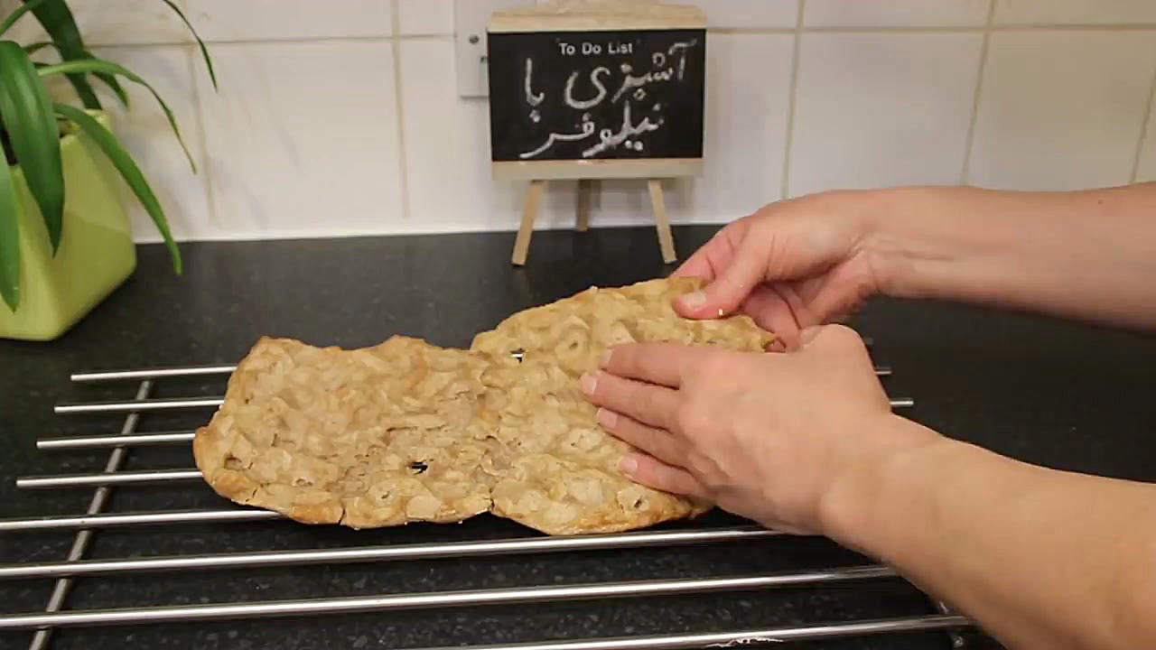 آموزش نان سنگک خانگی اصیل و سن...