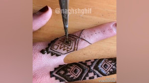 نقش حنا با الهام از نقوش عشایر...