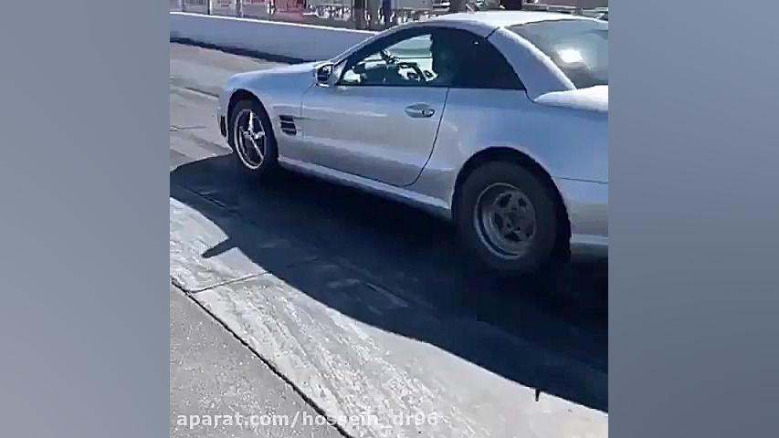 درگ بنز sl55 تیون شده