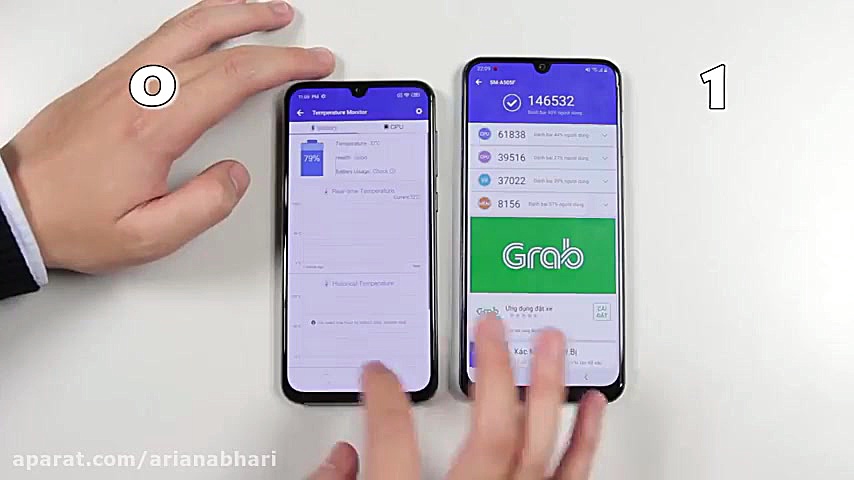 مقایسه سرعت پردازش گلکسی A50 و...