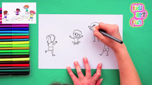How to draw hopscotch game
