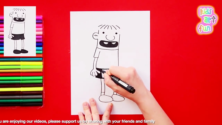 How to Draw Greg Heffley - Diary of a Wimpy Kid 