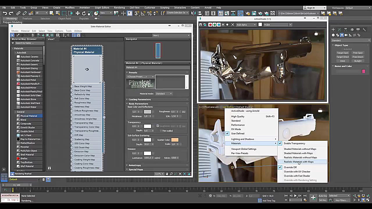نحوه ی ساخت و نمایش متریال PBR...
