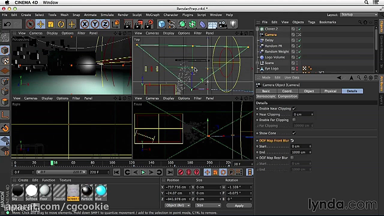 دانلود دوره ﻿Cinema 4D  تنظیم...