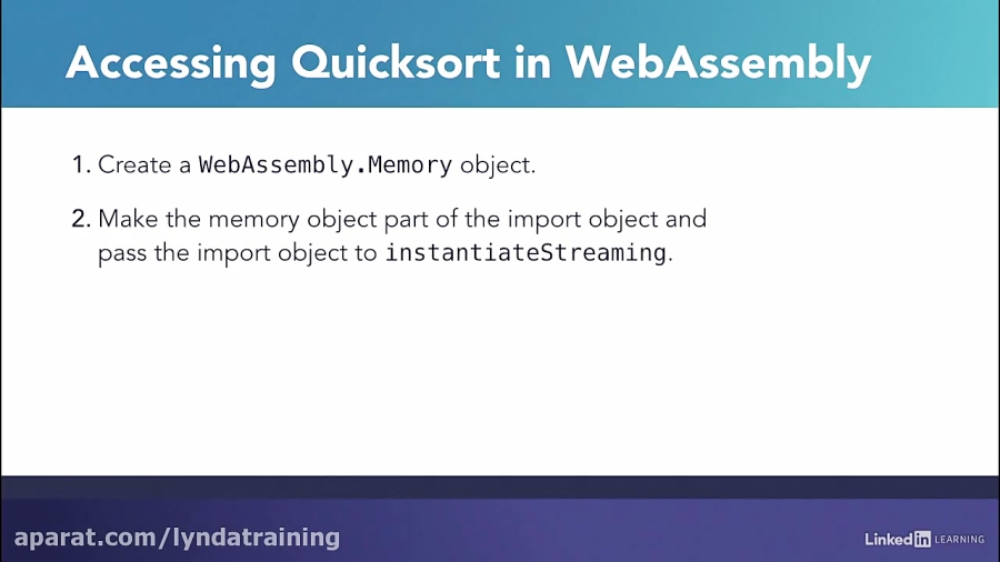 دانلود آموزش C - پیاده سازی Quicksort در WebAssembly