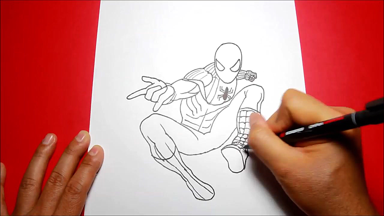 How to draw SPIDERMAN step by...