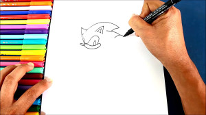 How to draw Sonic