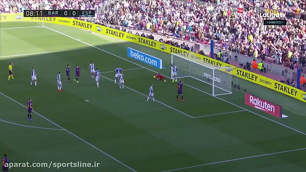 خلاصه بازی بارسلونا 2  0 اسپان...