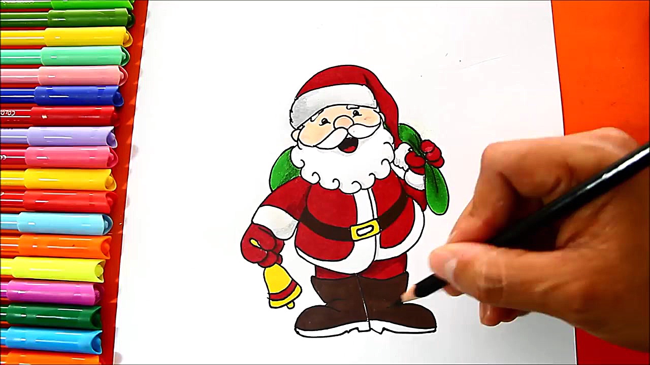 Dibujo de Papa Noel con la Cam...