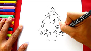 How to draw a Christmas Tree