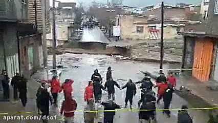 تخریب کامل پل اناری خرم‌آباد