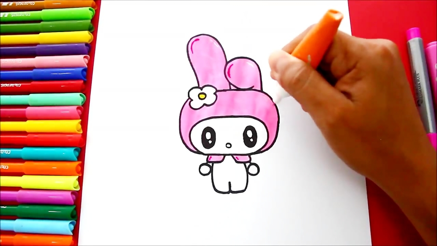 Baby Melody Pixel Art - How to draw Melody? #melody #hellokitty 