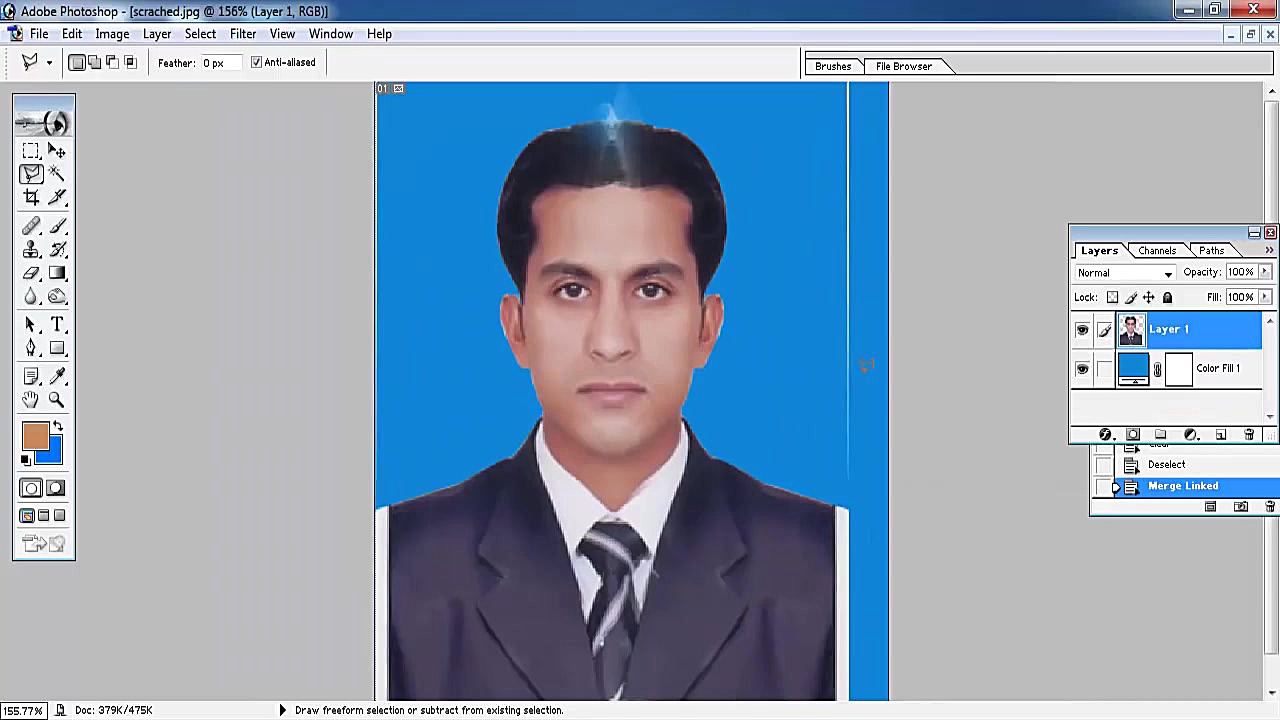 ترمیم عکس قدیمی با فتوشاپ