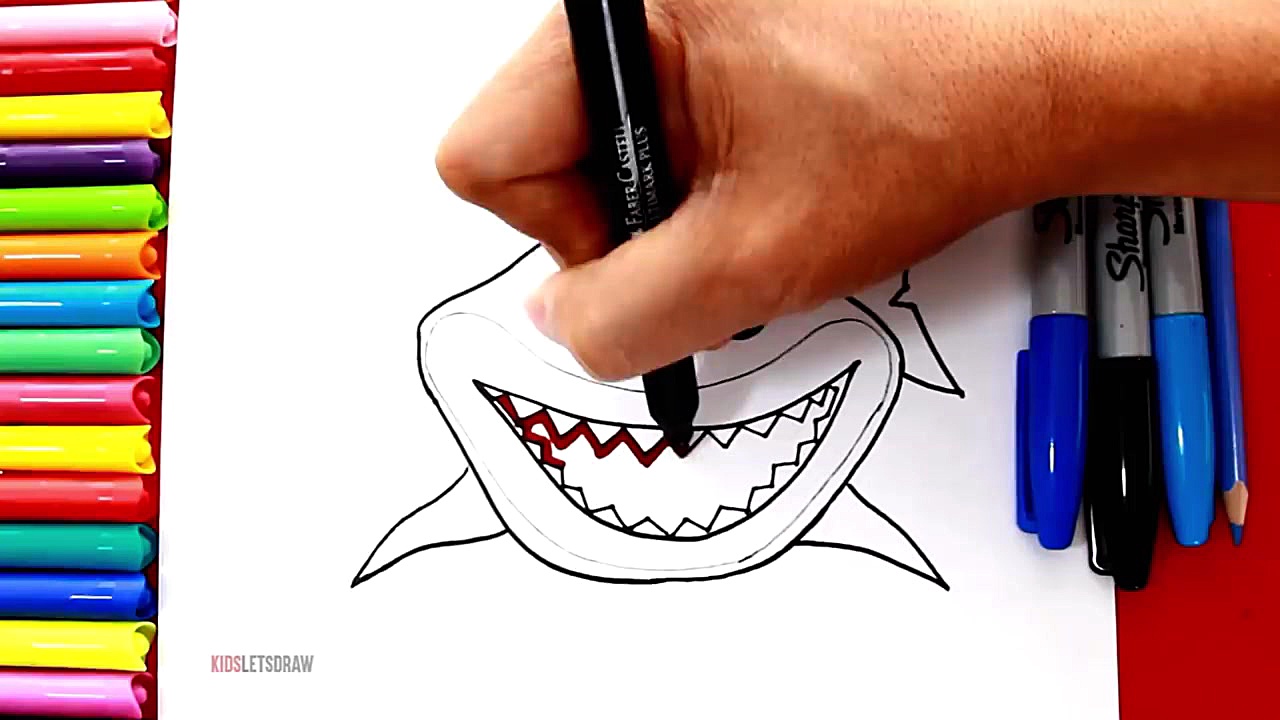 How to Draw Daddy Shark (Baby...