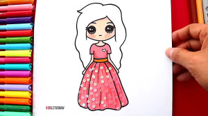 How to Draw a Cute Glitter Dol...