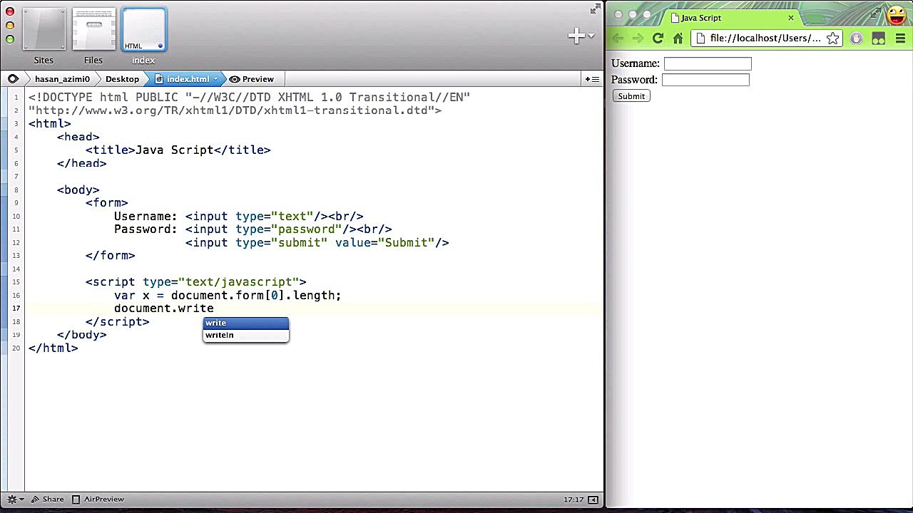 ۳۸ دسترسی به فرم ها در جاوااسک...