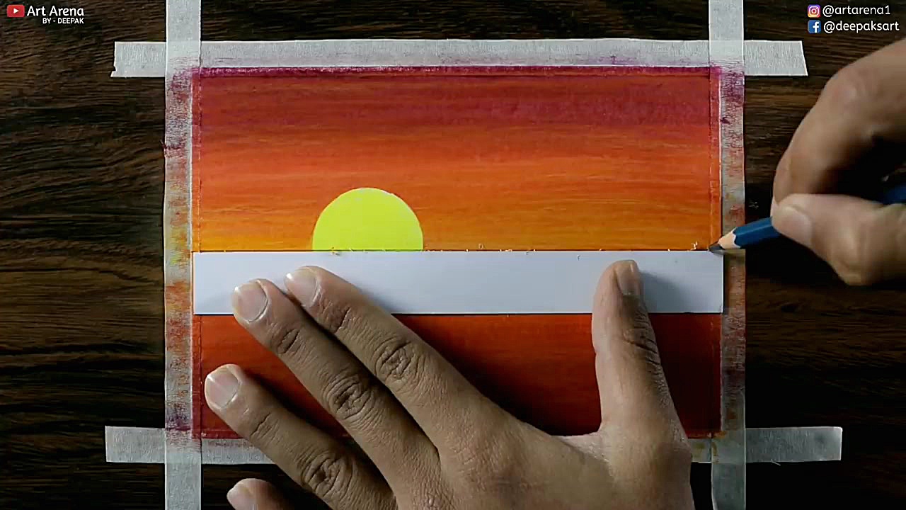 Guitar Landscape Drawing for b...