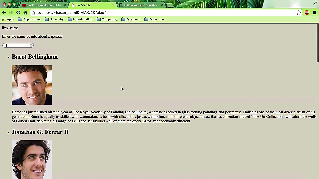 ۱۳ جستجوی داینامیک در ای‌جکس A...