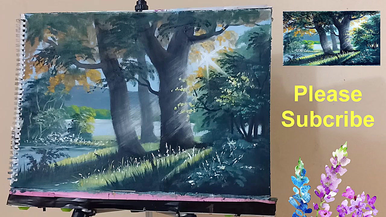 How To Painting Forest STEP by...