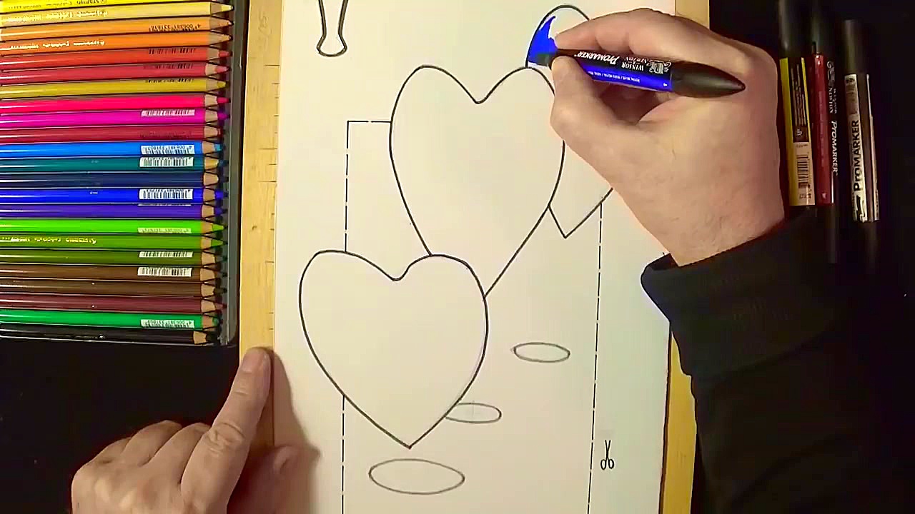 Coloring Hearts for Children...