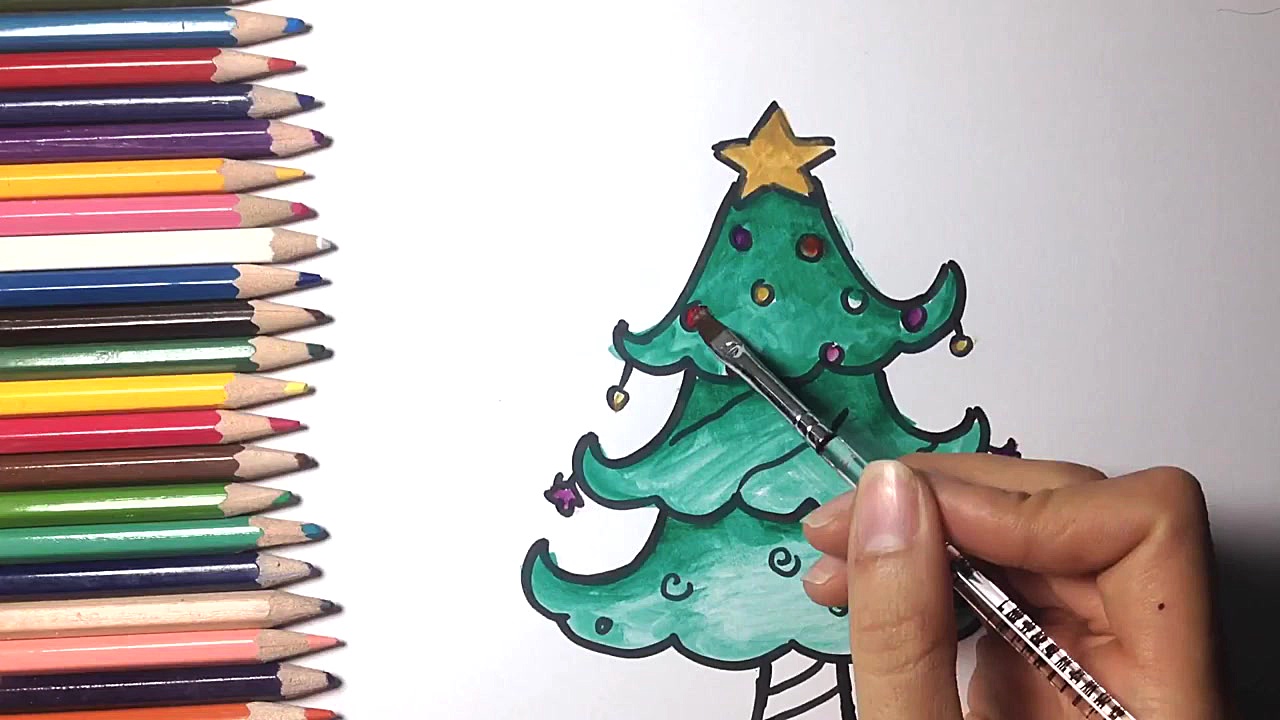 How to draw a christmas tree