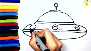 Como dibujar un ovni paso a pa...