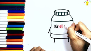 Como dibujar nutella paso a pa...