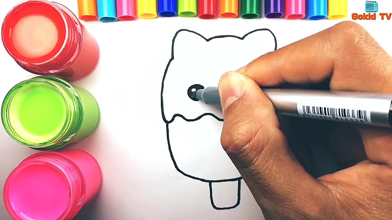Como dibujar y pintar Helado d...