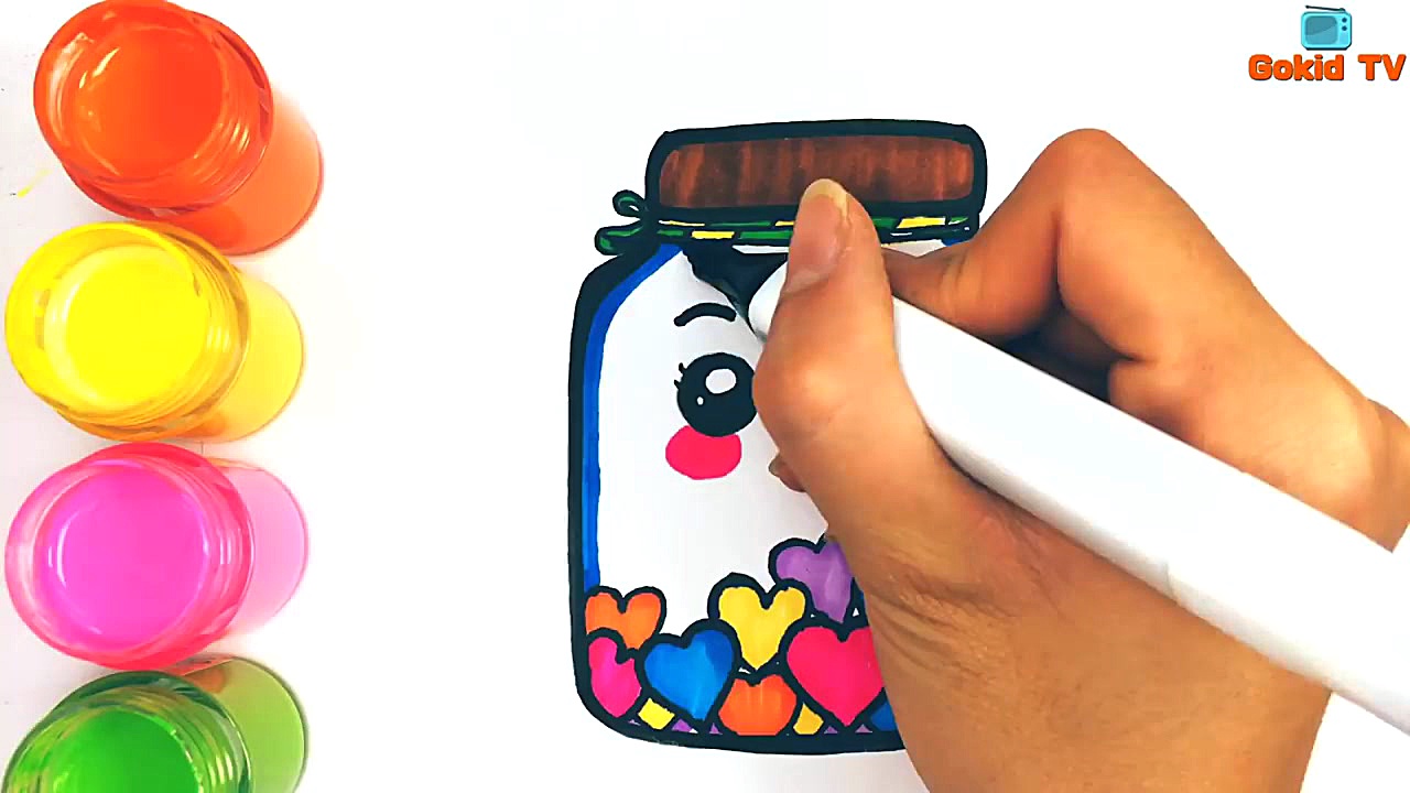 Como dibujar el amor tarro par...