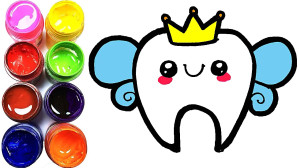 Como dibujar un Diente kawaii|...