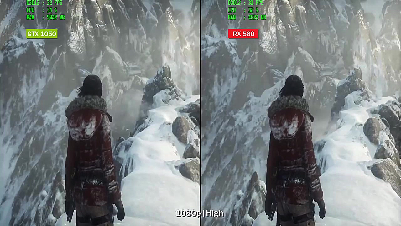 RX 560 4GB vs GTX 1050 مقایسه...