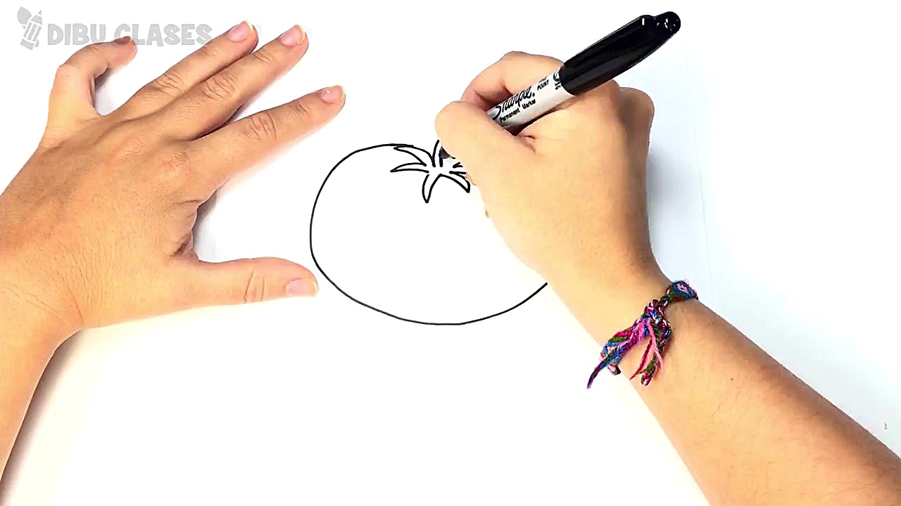 C&oacute;mo dibujar un Tomate...