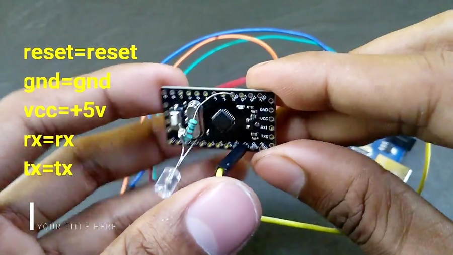 How to program arduino pro mini by an arduino uno