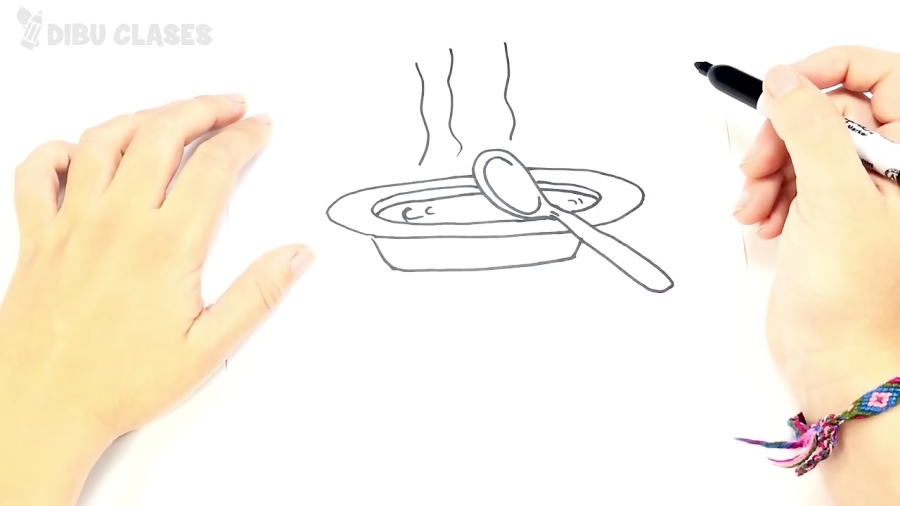 Como dibujar un Plato paso a p...