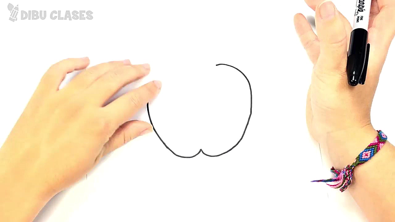 Como dibujar una Manzana paso...