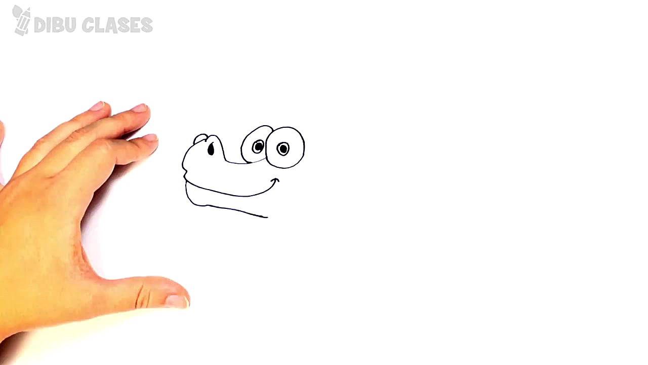 Como dibujar un Cocodrilo paso...