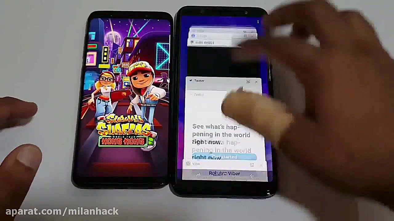 تست سرعت دو گوشی سامسونگ گلکسی...