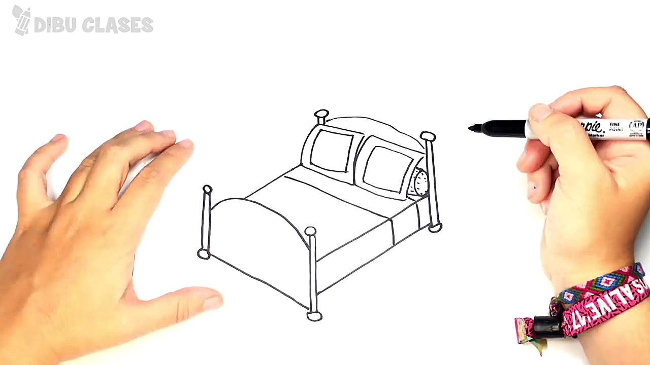 C&oacute;mo dibujar un Cama pa...