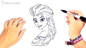 Como dibujar a Elsa de Frozen...