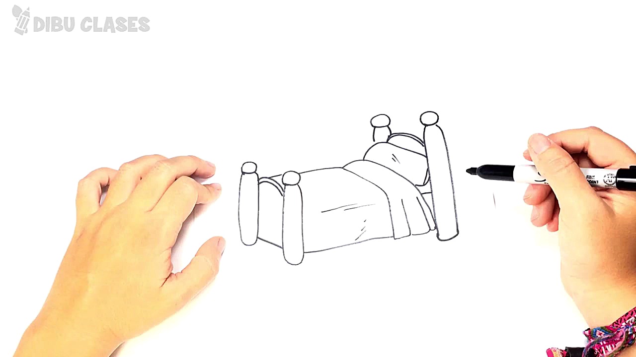 C&oacute;mo dibujar un Cama pa...