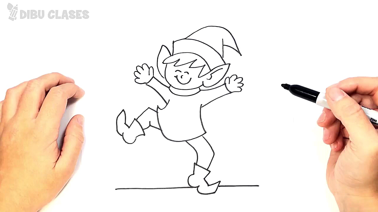 Como dibujar un Elfo de Navida...
