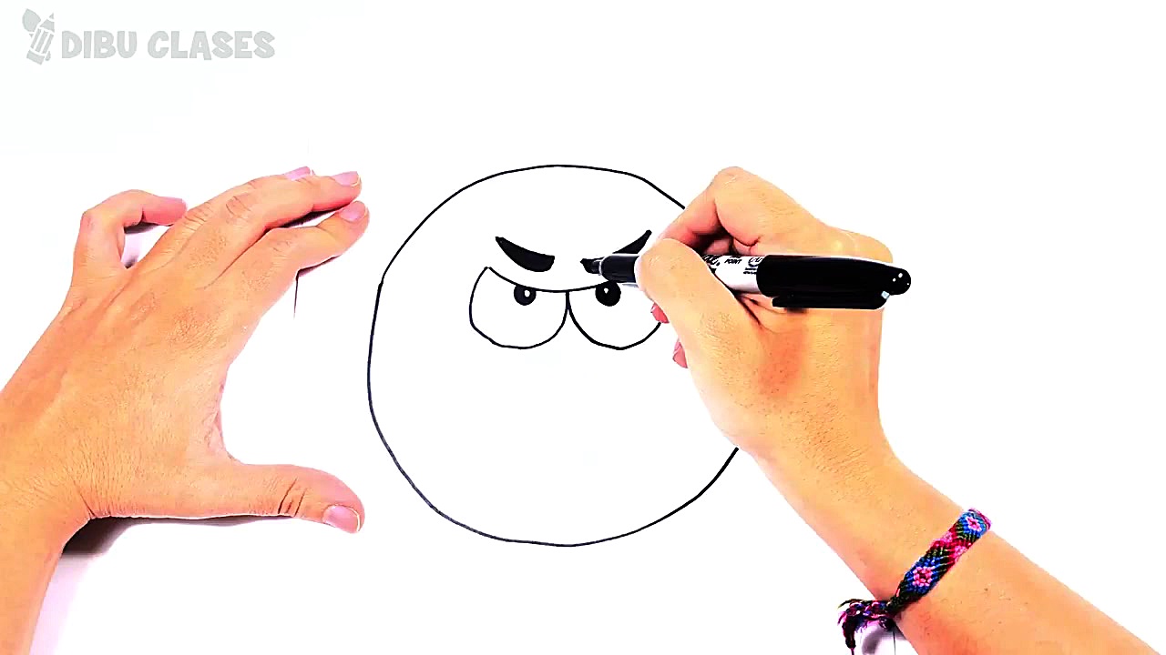 Como dibujar una Cara Malvada...