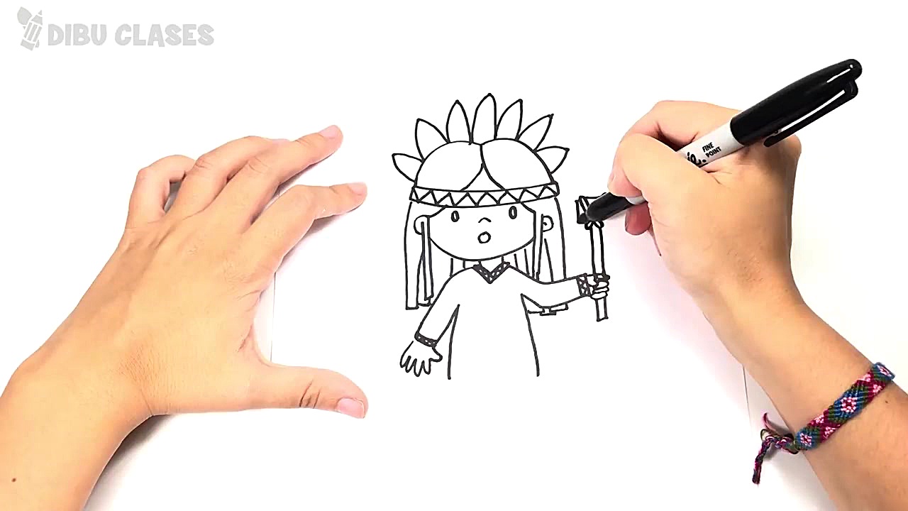 C&oacute;mo dibujar un Indio p...