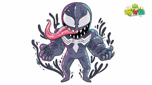 How To Draw and Coloring Venom...