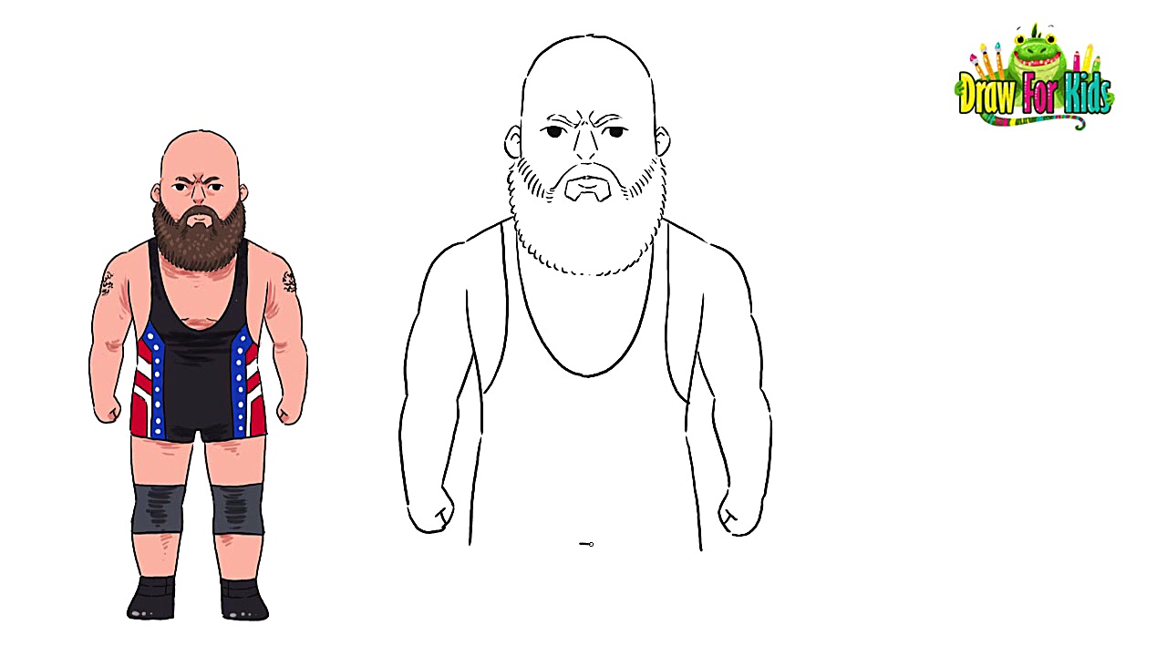 how to draw big show WWE step...