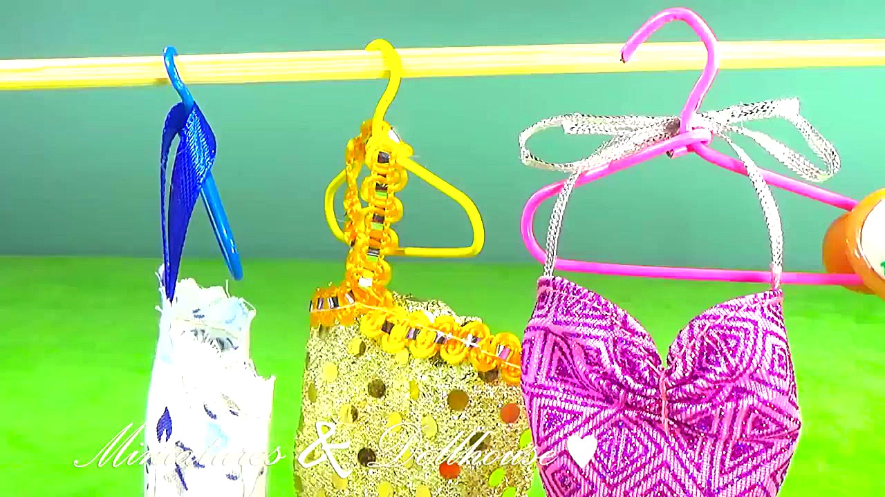 Miniature doll clothes hanger...