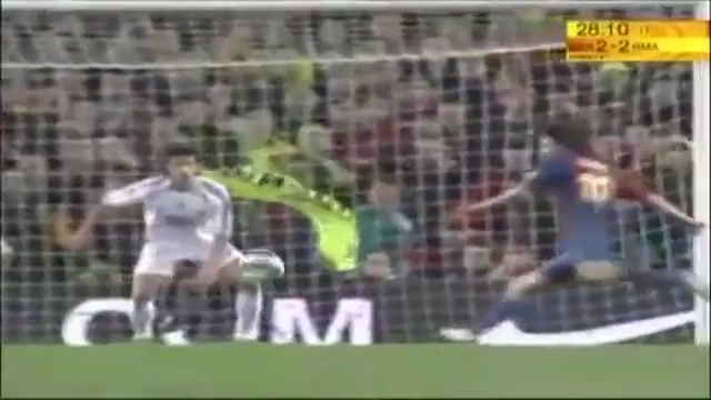 اولین هتریک مسی مقابل رئال ماد...