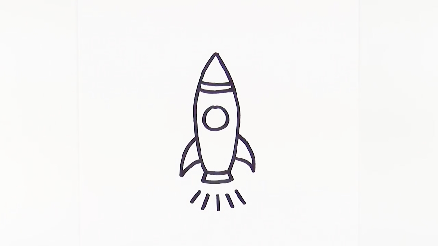 How to Draw a Rocket Cartoon drawings for kids step by step super easy -  YouTube